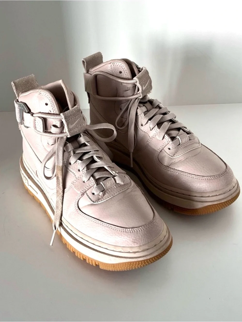 Nike Air Force 1 High Utility 2.0 Arctic Pink Gum Sneaker Boots Women's 8.5